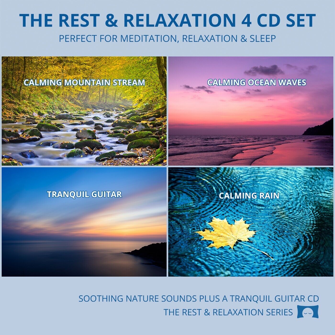 Relaxing Nature Sounds 4 CD Set - for Meditation, Relaxation and Sleep - Used