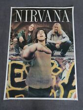 Reduced - MASSIVE (1.4m x 1.0m) NIRVANA POSTER - BLEACH ERA. VINTAGE EARLY RARE picture