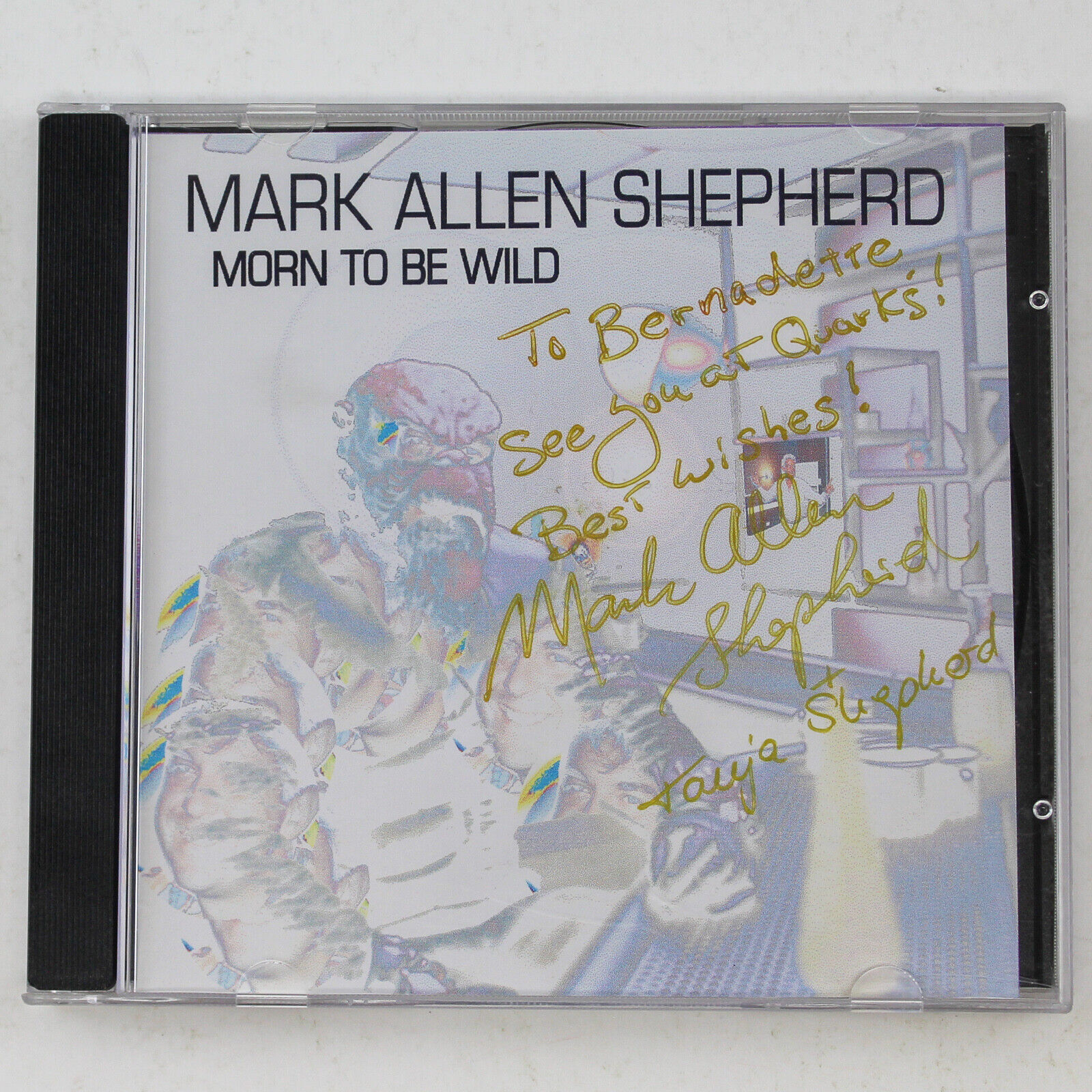 Signed Mark Allen Shepherd Morn To Be Wild Audio Music CD Disc 2003 MAS Records