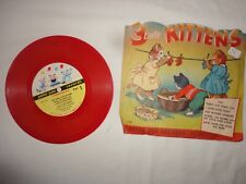 Vintage 1950 Peter Pan Children's Record 3 Little Kittens picture