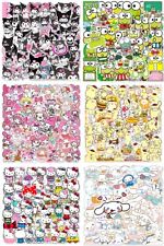 300pcs My Melody Kuromi Hello Kitty Stickers Skateboard Guitar Luggage Decals picture