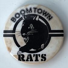  RARE Vintage 1978 The Boomtown Rats button Rat Trap pin badge Bob Geldof 1.25
