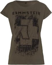 RAMMSTEIN - Sechs Herzen Oliv Girlie Girlieshirt Damen Shirt picture