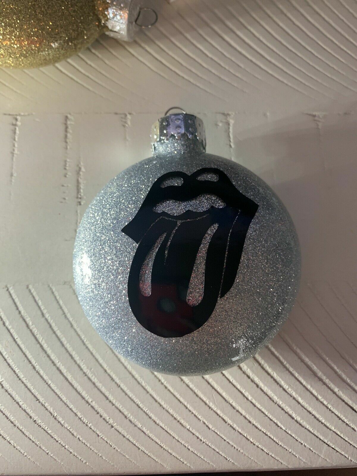 Handmade “Rolling Stones” Christmas Ornament