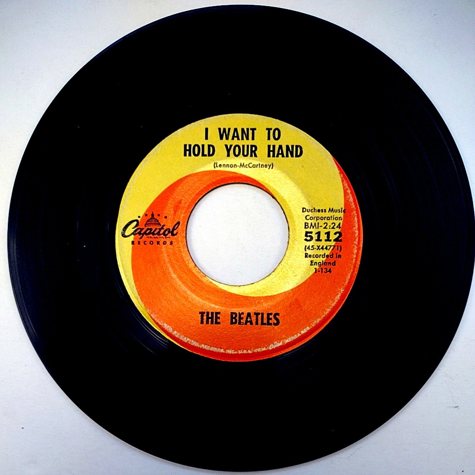 The Beatles - I  Want to Hold Your Hand/I Saw Her Standing, Record 45 RPM