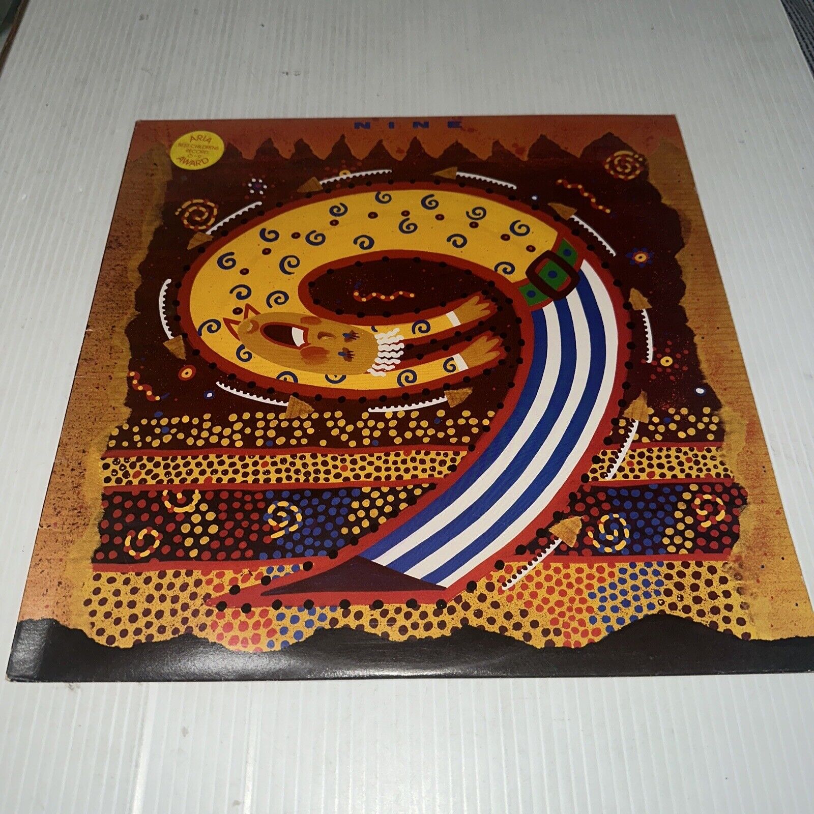 ABC For Kids Nine 9 Various Artists Vinyl Record As Is Aboriginal Design