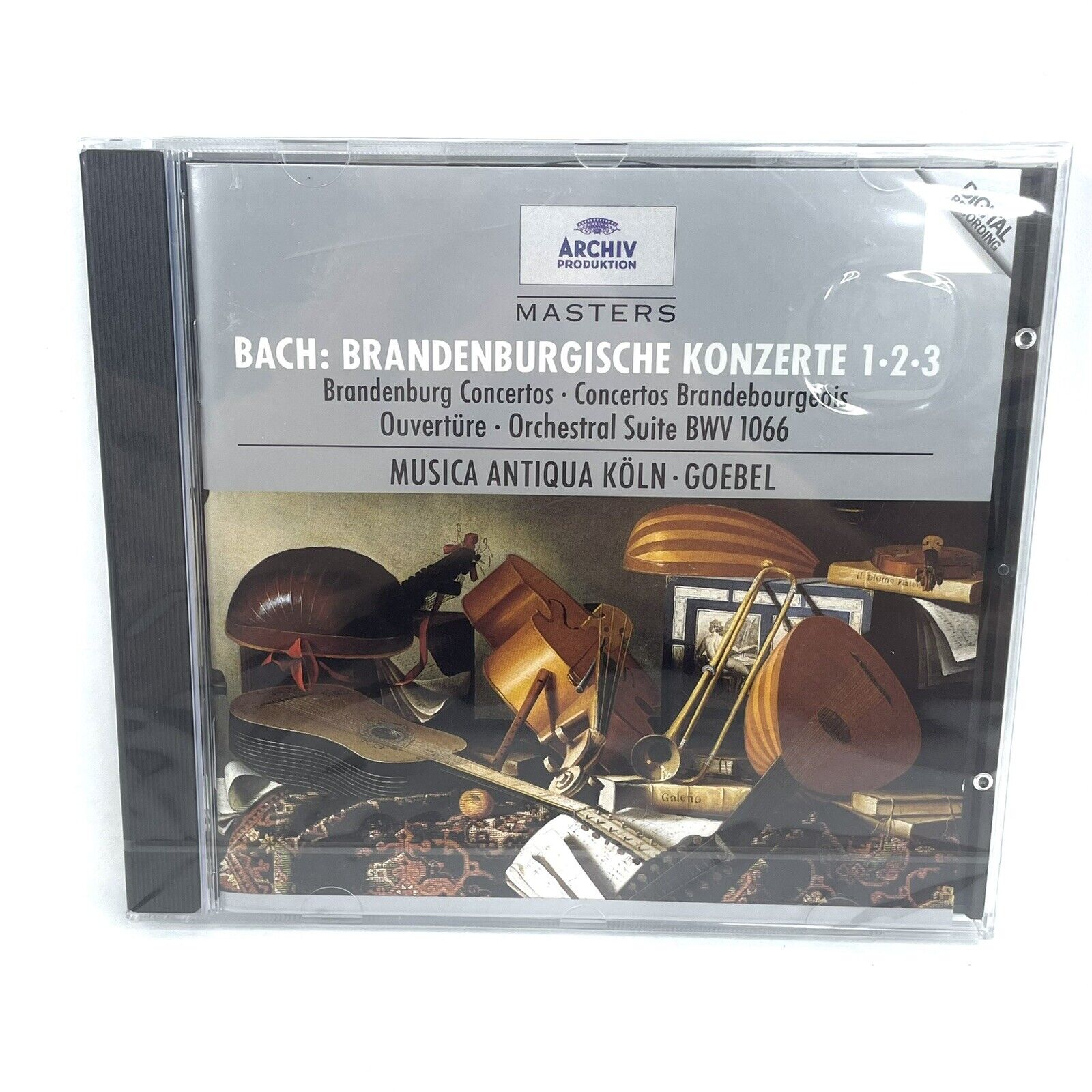 BACH Brandenburgische Konzerte 1 2 3 Musica Antiqua Köln Reinhard Goebel CD