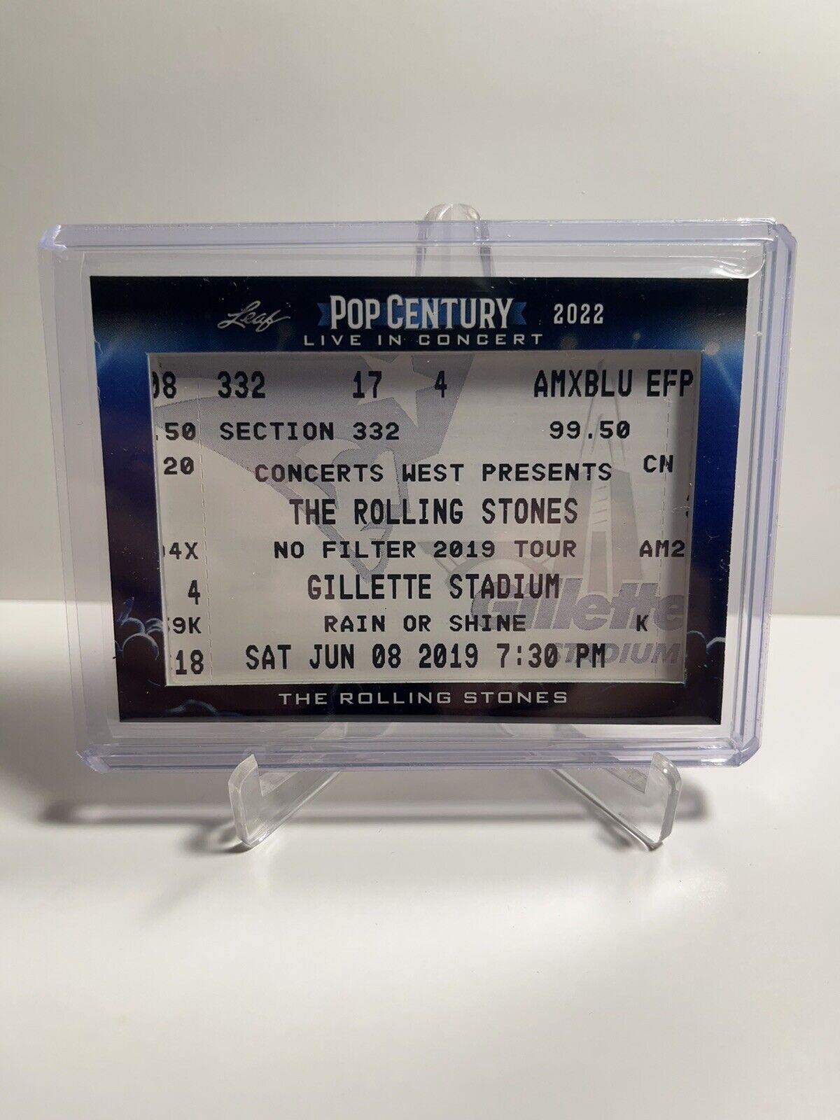 2022 LEAF METAL POP CENTURY LIVE IN CONCERT THE ROLLING STONES USED TICKET 2019