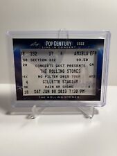 2022 LEAF METAL POP CENTURY LIVE IN CONCERT THE ROLLING STONES USED TICKET 2019 picture