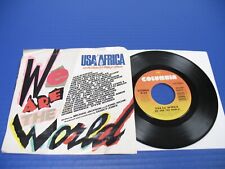USA For Africa - We Are The World - 80s Soul Pop 45 w/PS  EX VINYL RECORD picture