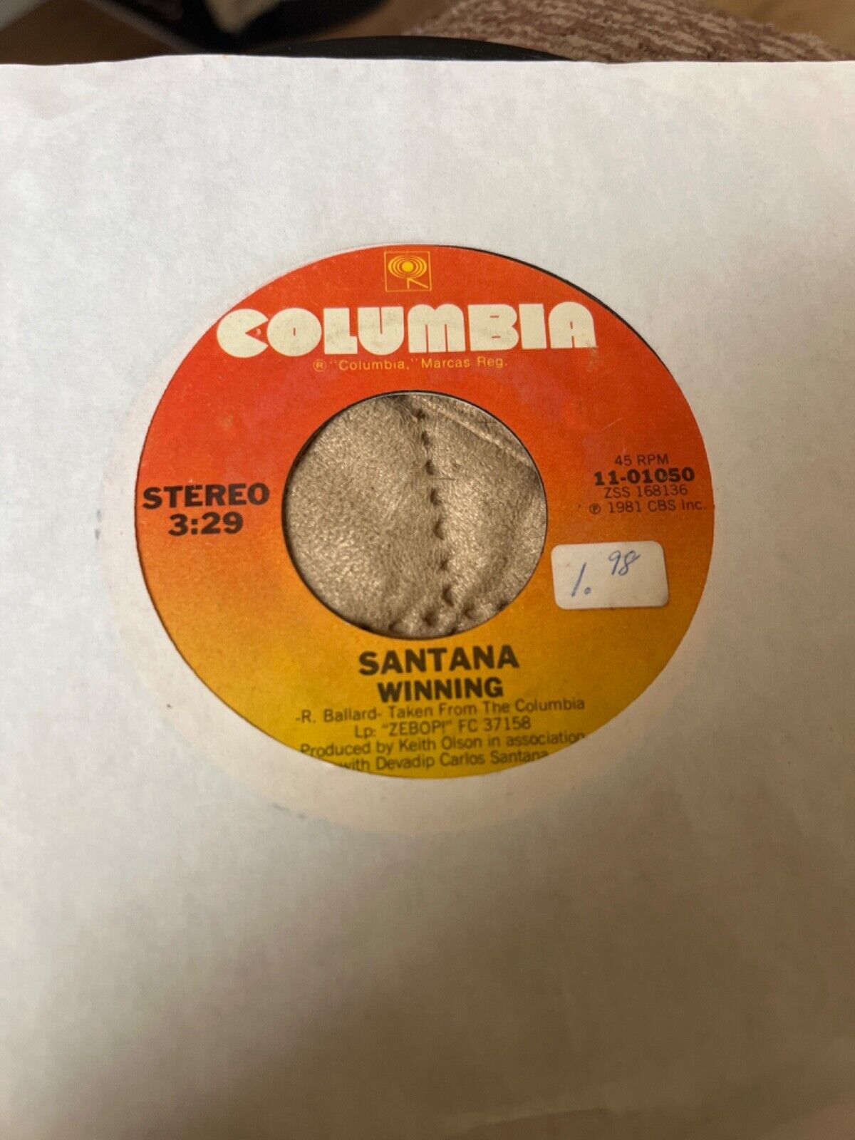 Santana ‎- Winning /  Brightest Star - 45 RPM