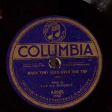 VAN AND SCHENCK WHEN TONY GOES OVER THE TOP/YOU'LL FIND AND DIXIELAN78RPM 169-60 picture