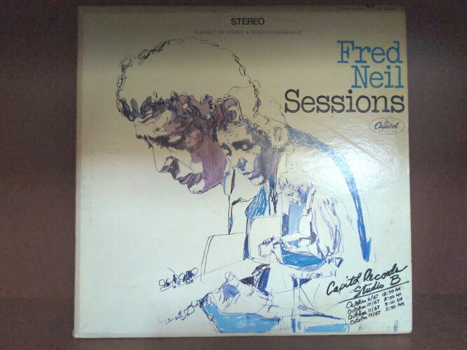 Fred Neil Sessions Capitol Records Studio B Vintage Vinyl LP Record Album