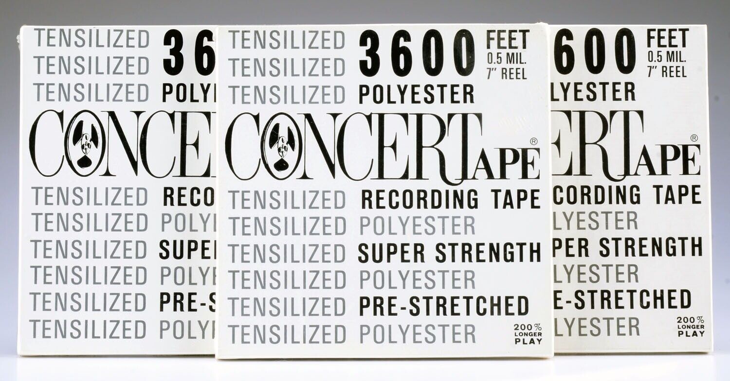 Sealed Tensilized Polyester Concertape/44-1061A/3600  0.5 Mil 7\