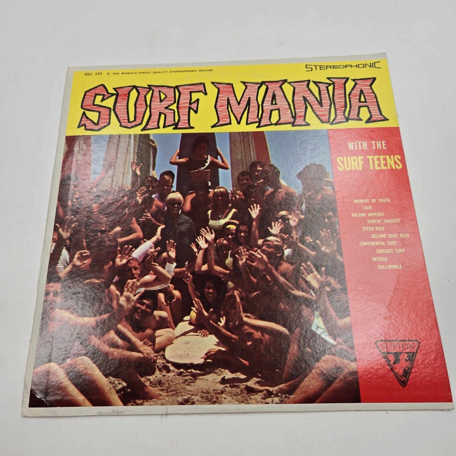 The Surf Teens Lp Surf Mania On Sutton - Stereo SSU 339 RARE
