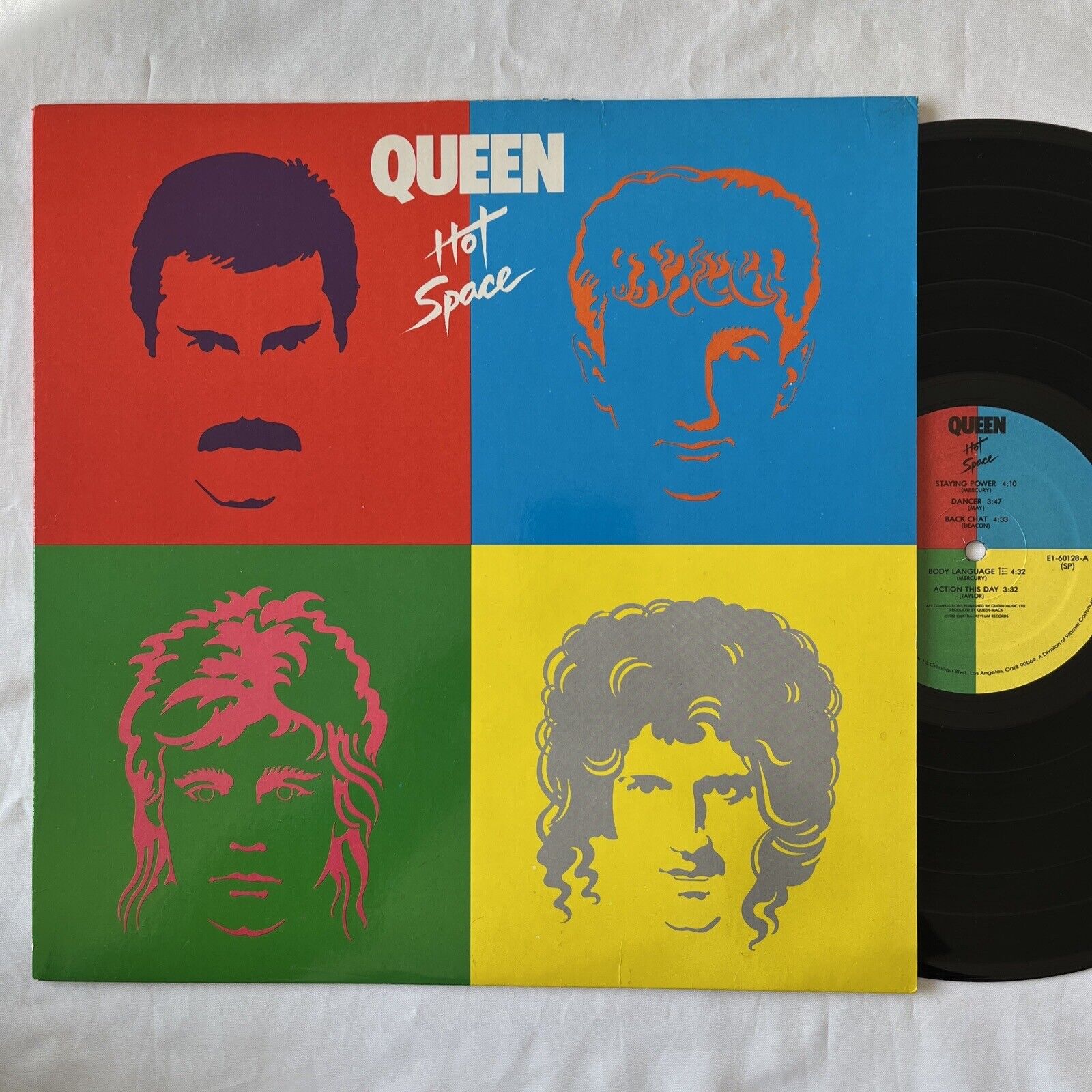 QUEEN - HOT SPACE 1982 Vinyl LP ORIGINAL SPECIALTY PRESSING E1-60128(sp)
