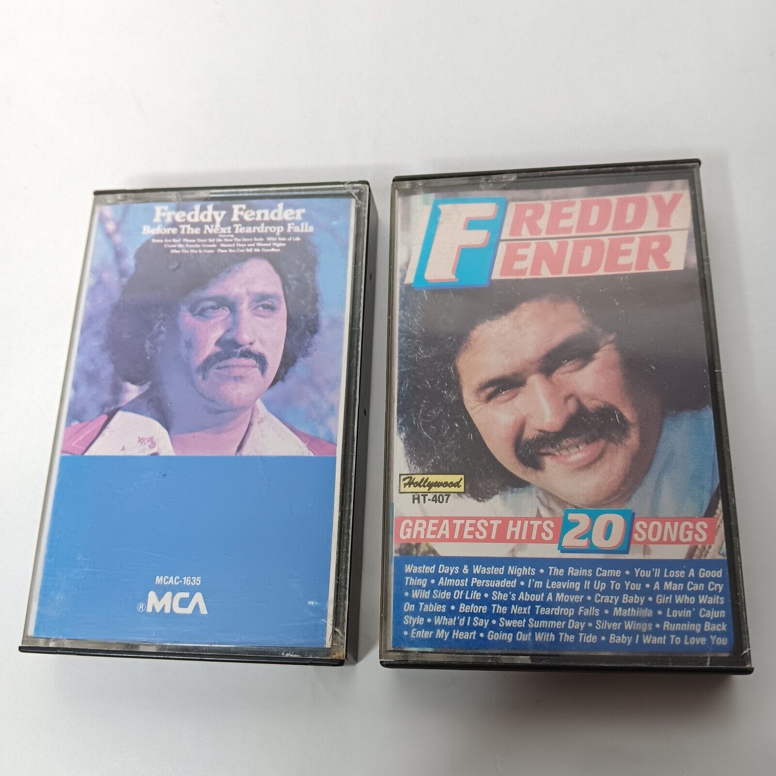 Vintage Freddy Fender 2 Cassette Tapes Greatest Hits Before The Next Teardrop