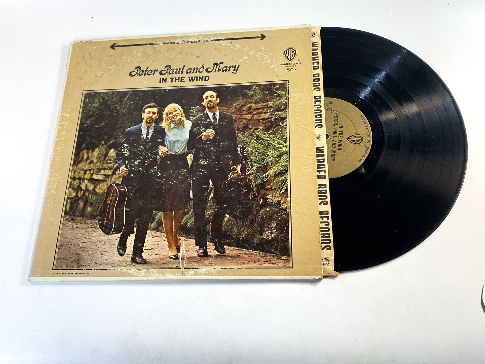 Peter, Paul & Mary-In The Wind-Vintage Vinyl Record EX/VG+  Ultrasonic Clean