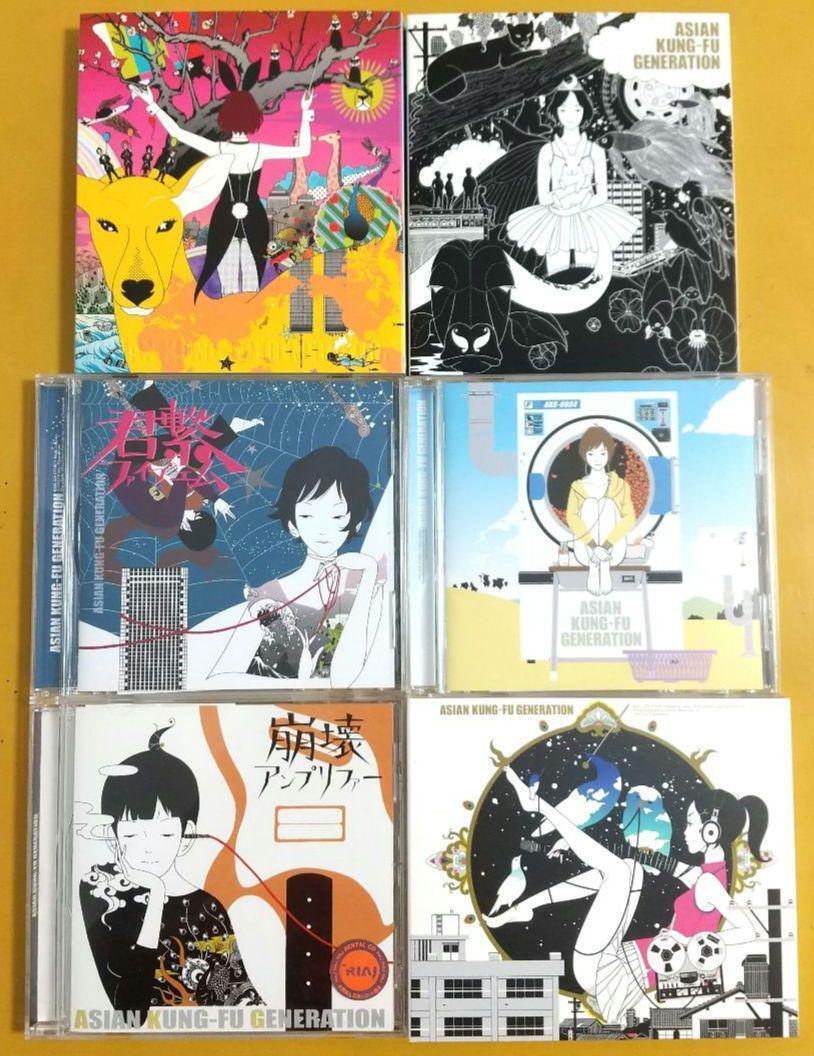 Musician ASIAN KUNG-FU GENERATION CD Set of 6 From Japan Very Good Condition