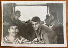 Handsome Guy with Guitar, Boys and Girls on the Train, Gay Int Vintage photo picture