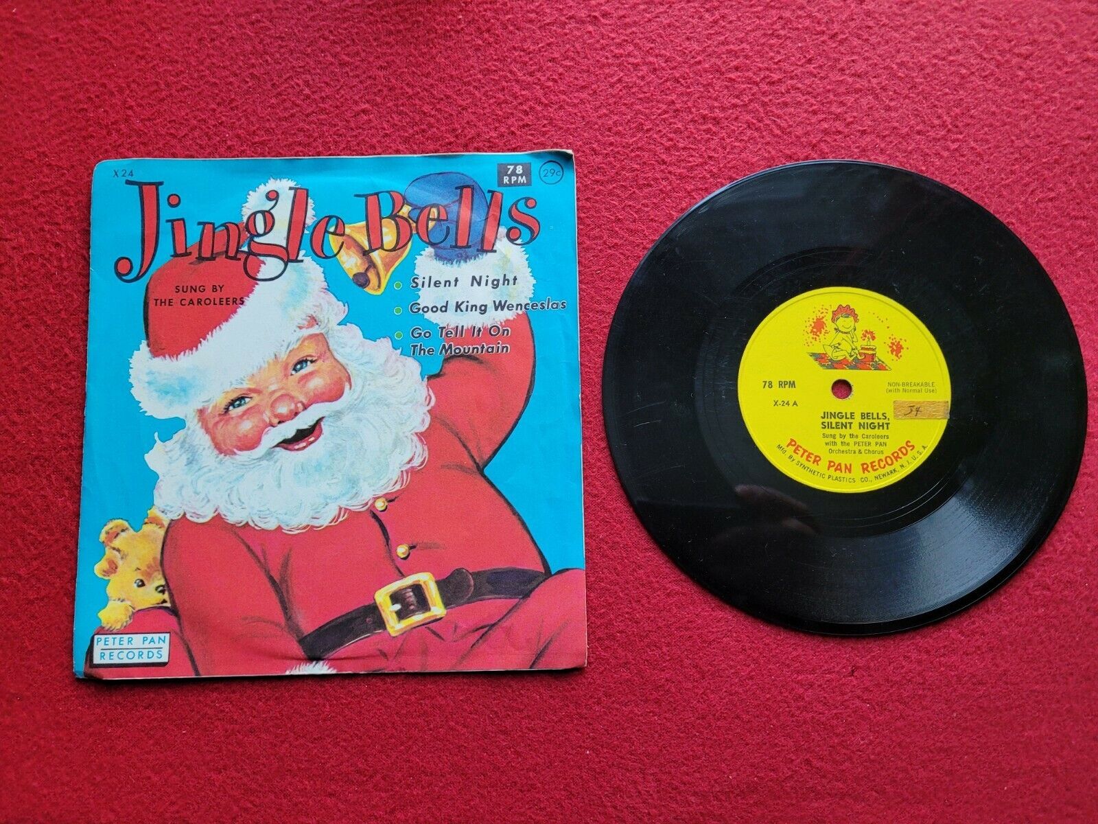 1965 Jingle Bells 78rpm Santa 