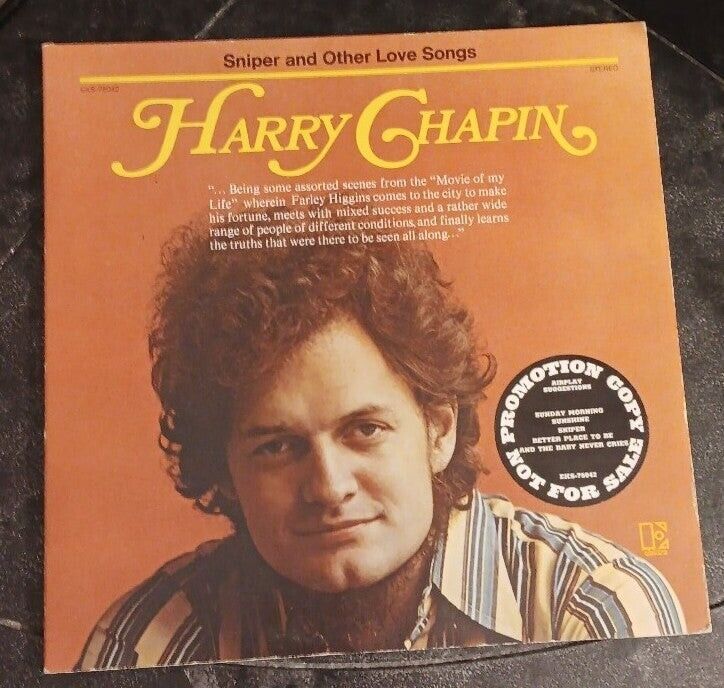 Vintage Harry Chapin Sniper And Other Love Songs Vinyl Record EKS-75042