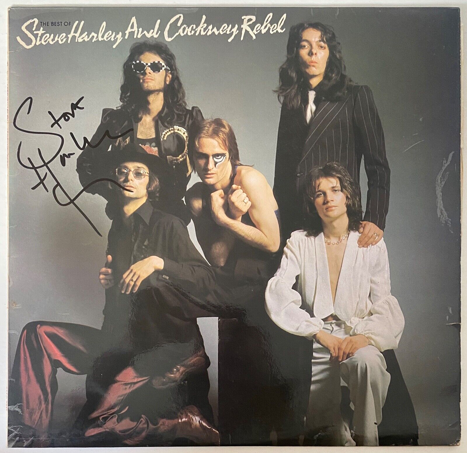 Steve Harley Hand Signed The Best of Steve Harley and Cockney Rebel Vinyl