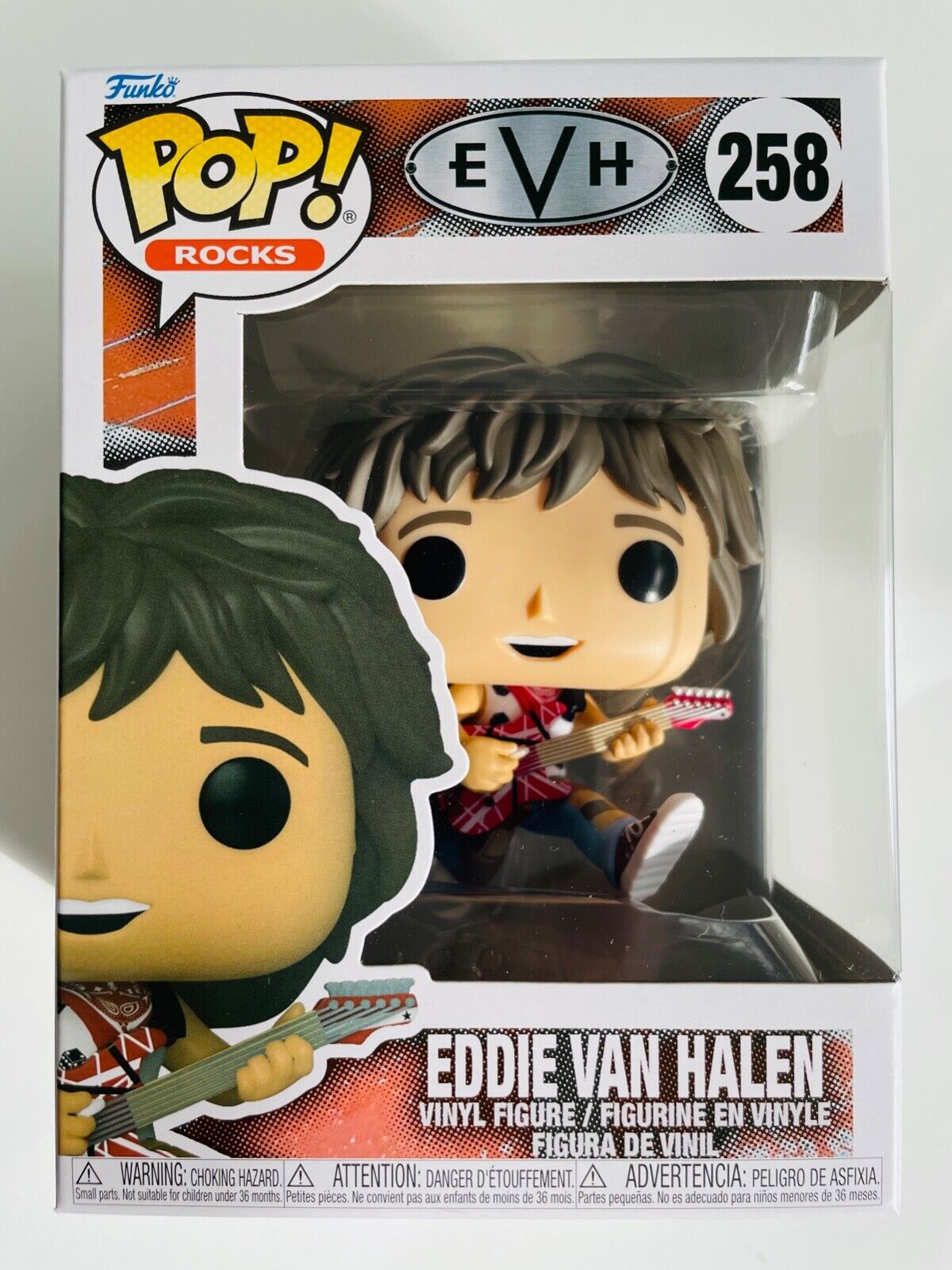 Funko Pop Eddie Van Halen with guitar #258