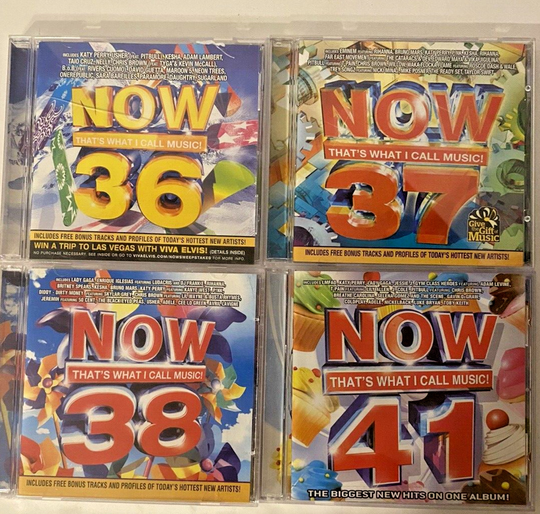 Now That\'s What I Call Music CD Lot of 4 | 36, 37, 38, 41