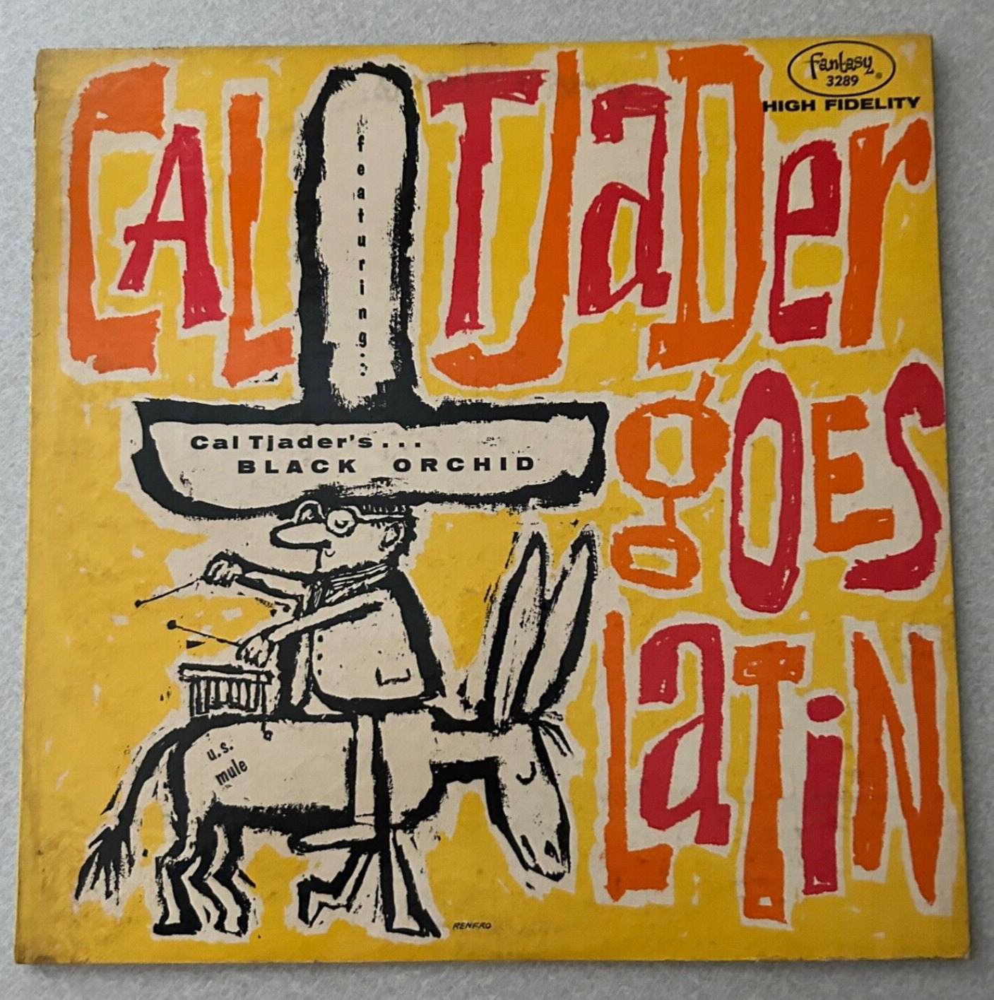 Cal Tjader Quintet Tjader Goes Latin LP 3289 1st Press Rare Mongo Santamaria