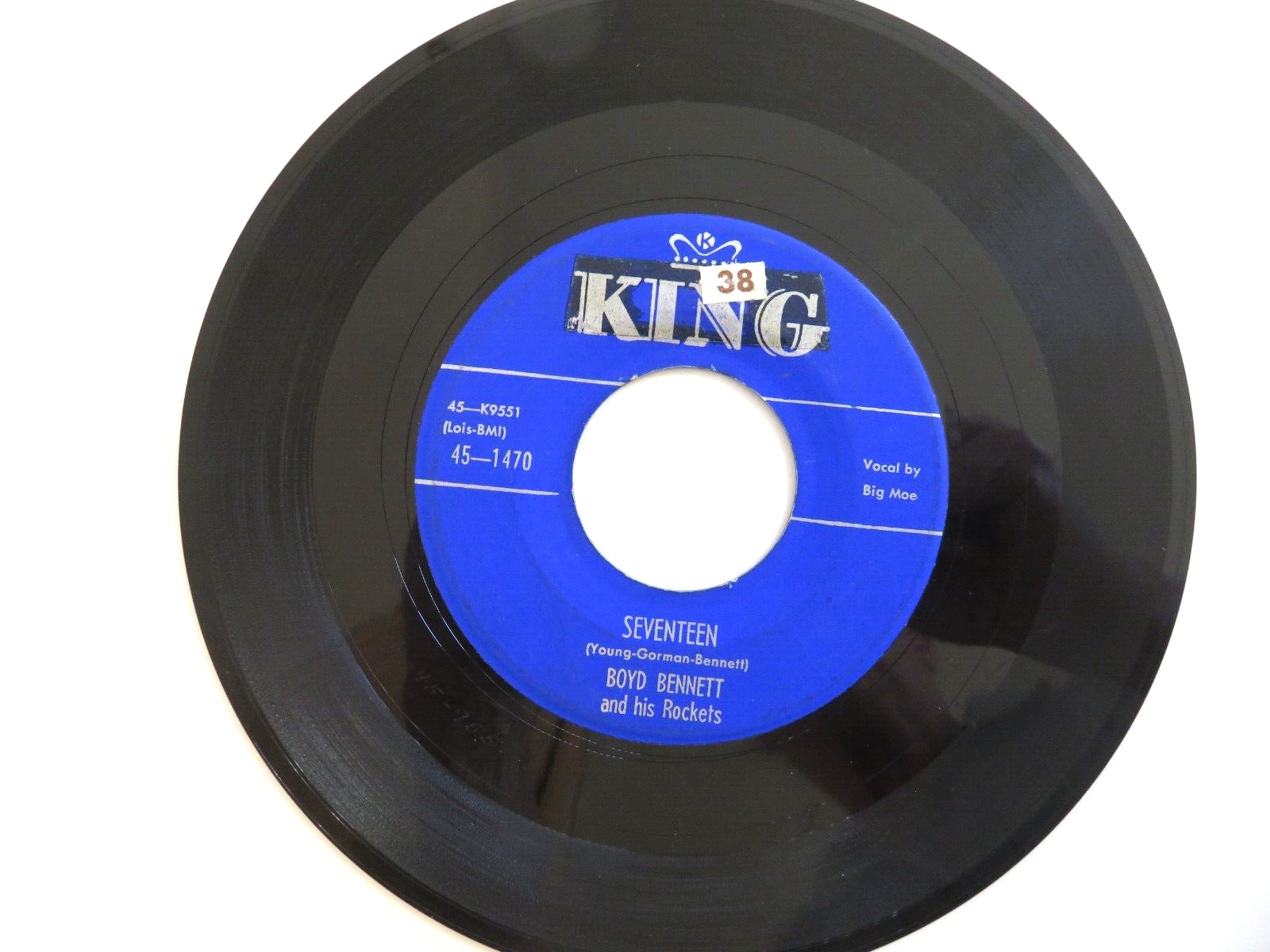 Boyd Bennett & His Rockets - Little ole you all/Seventeen 45 RPM on KING VG-