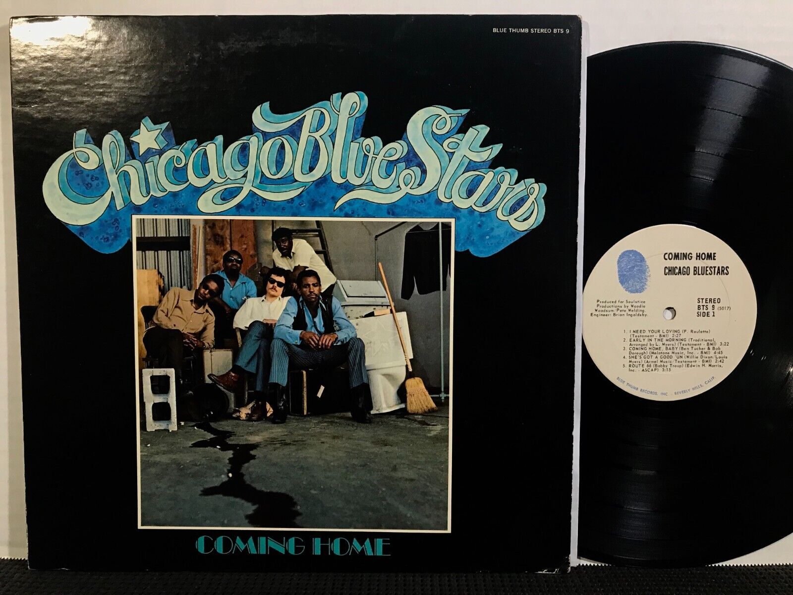 CHICAGO BLUE STARS Coming Home LP BLUE THUMB BTS 9 STEREO 1969 Blues