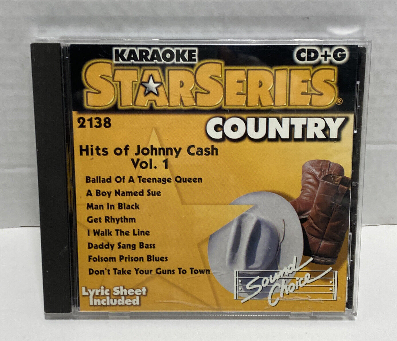 Cash, Johnny Vol. 1-Hits Of Johnny Cash CD Album Compilation Karaoke Lyric Sheet