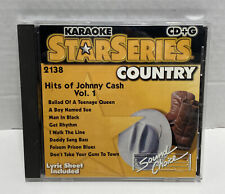 Cash, Johnny Vol. 1-Hits Of Johnny Cash CD Album Compilation Karaoke Lyric Sheet picture