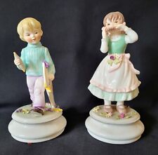 2 Vintage Goebel Hummel Figurines Girl & Boy Harmonica Kite Figurines Germany picture