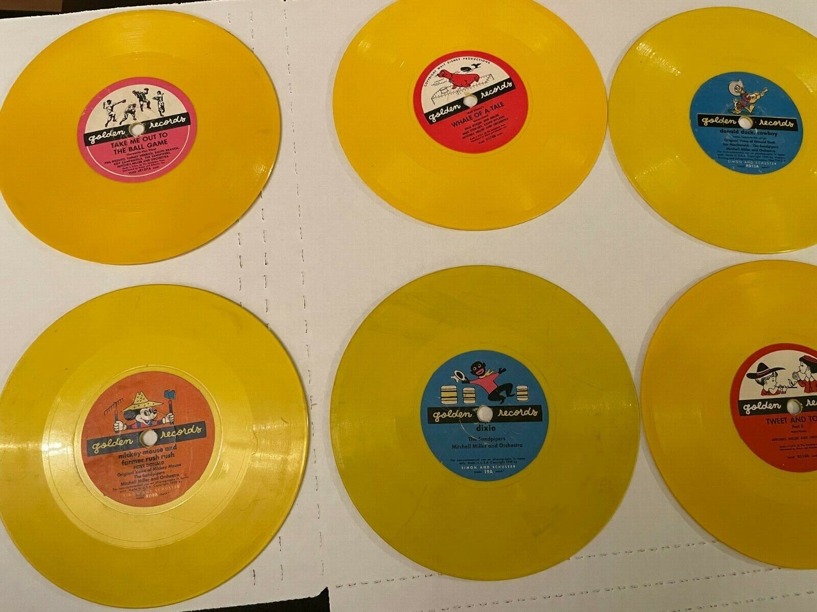 Disney Lot of 10 Golden Records - Vintage Childrens Records