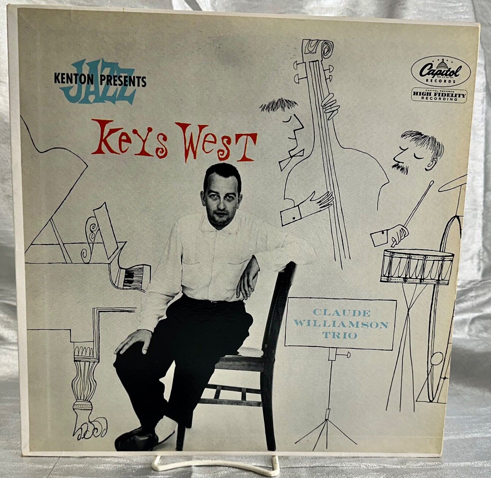 LP: Claude Williamson Trio, Keys West, Capitol, Mono, 1955, Bop, Cool Jazz Kento