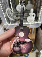 Johnny Cash Illuminated Musical Guitar Ornament Plays Ring of Fire picture