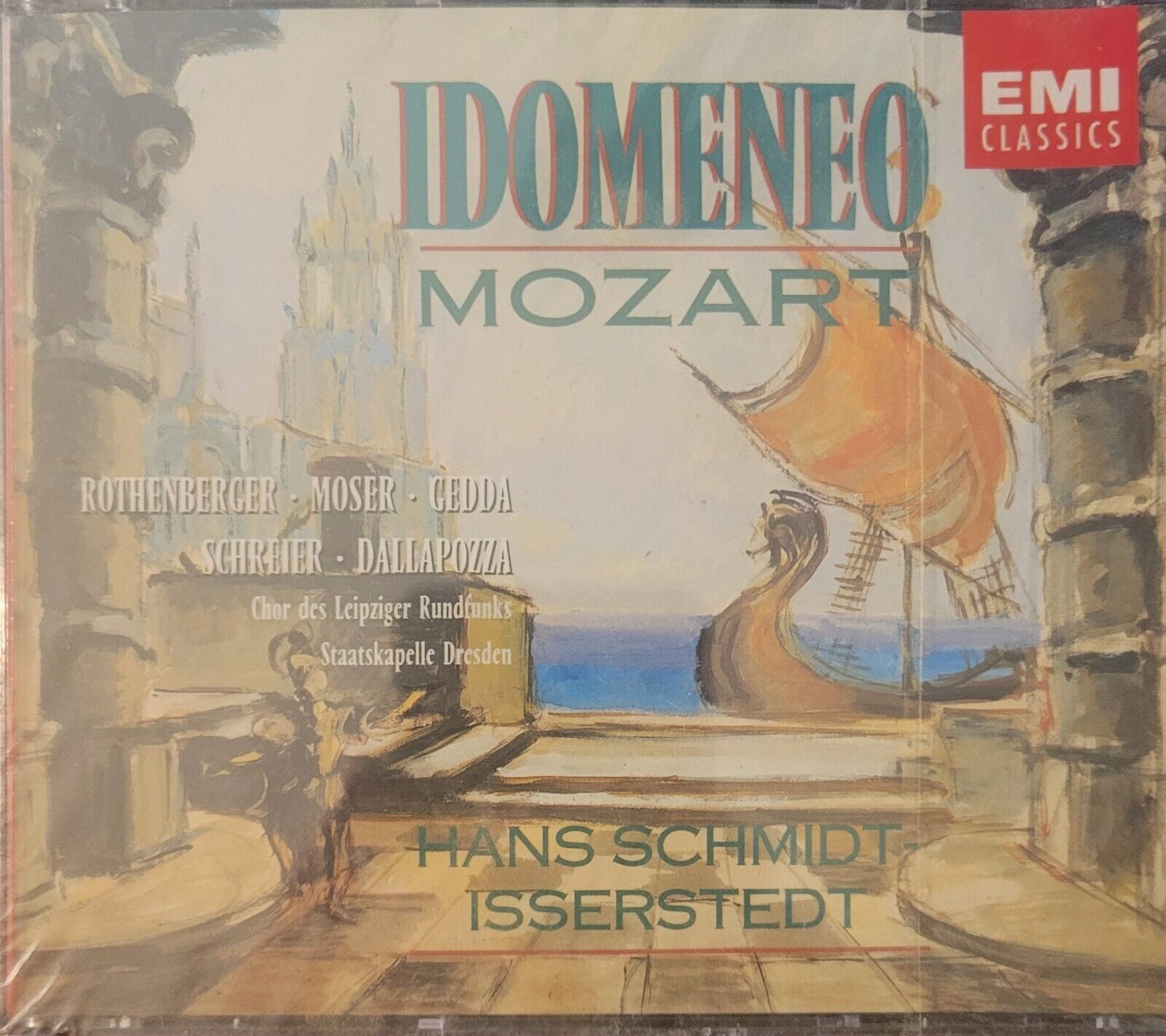 Mozart Idomeneo 3-CDs 1991 EMI Hans Schmidt Isserstedt Rothenberger Moser Gedda