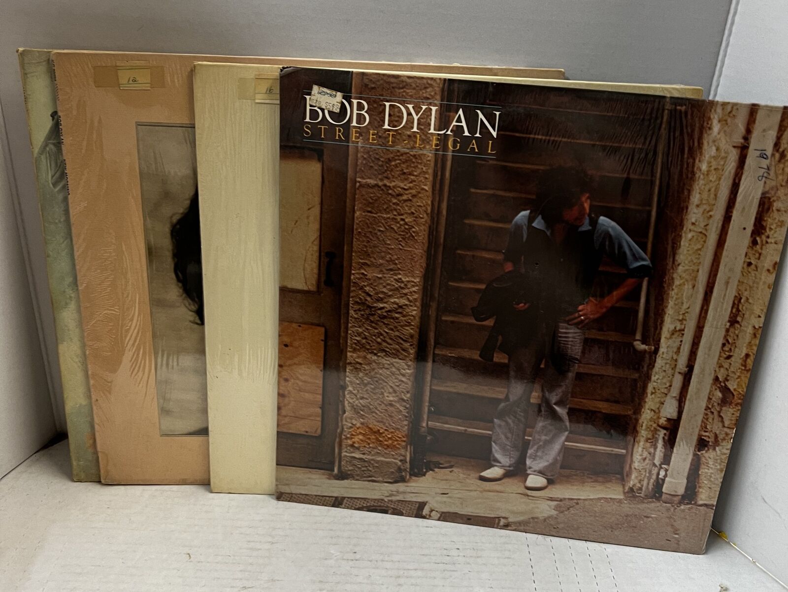 Lot of 4 Bob Dylan Vinyl LPs Street-Legal/Planet Waves/New Morning/Self Portrait