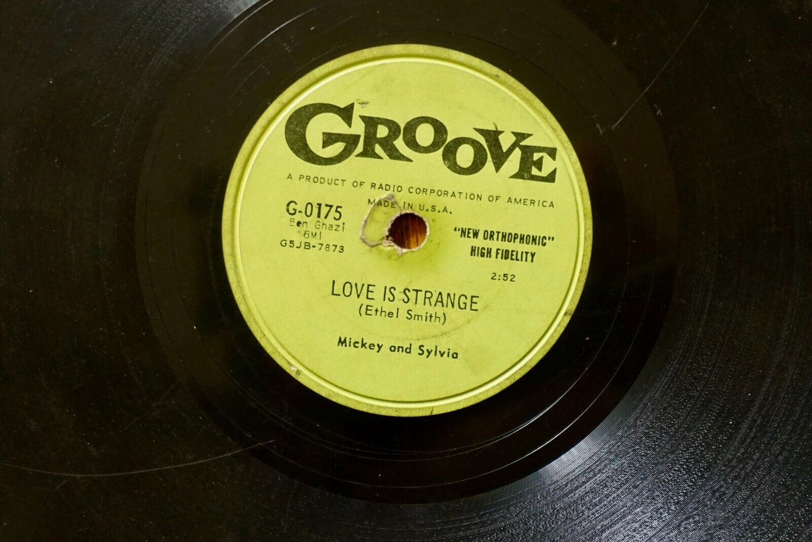 MICKEY & SYLVIA Love Is Strange GROOVE  78 V+
