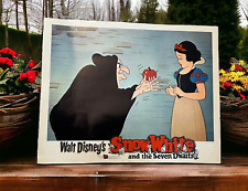 WALT DISNEY'S FILM Vintage MOVIE LOBBY CARDS SNOW WHITE 4 Music Advertising LOT picture