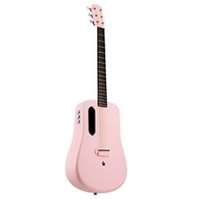 2 Super AirSonic Carbon Fiber Guitar Acoustic Electric 36'', w/Effects, Pink picture