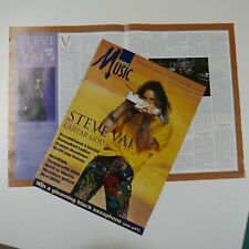 40x30cm magazine cutting 1994 STEVE VAI  front cover + 2 page interview picture