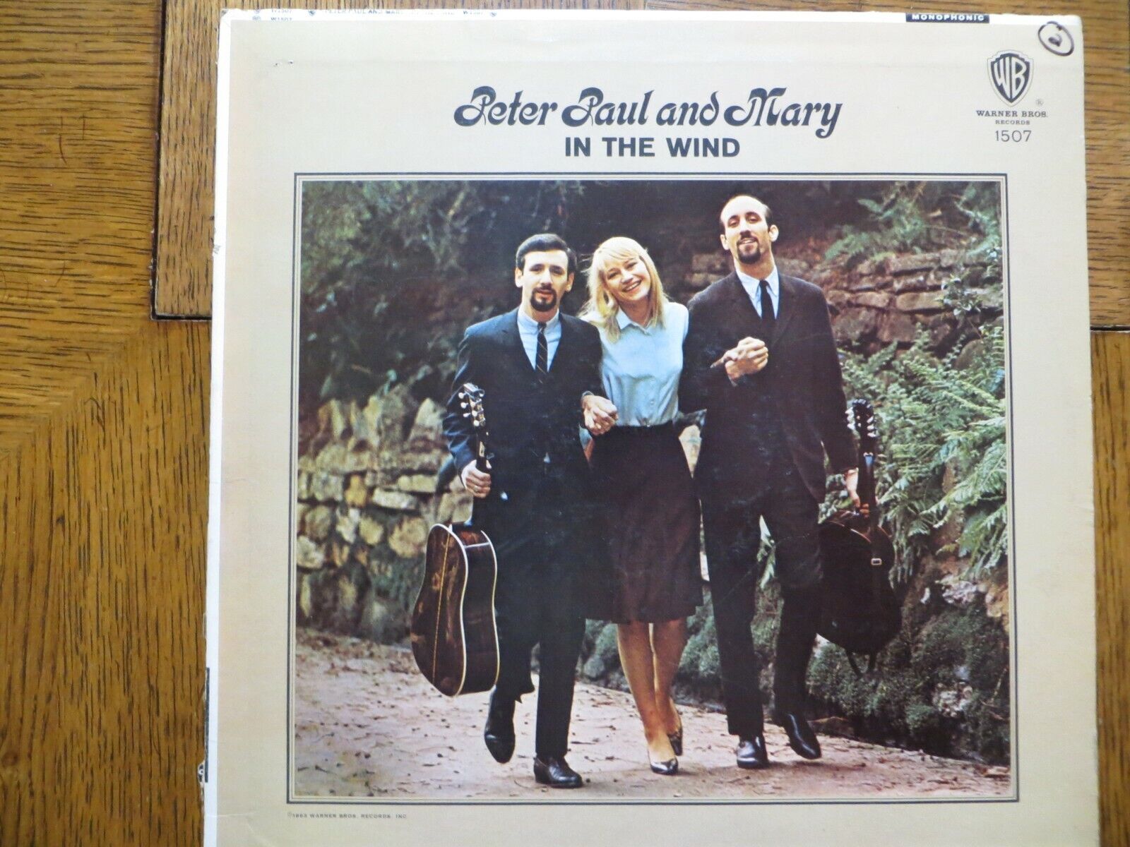 Peter, Paul And Mary - In The Wind - 1963 - Warner Bros. W 1507 Vinyl Record