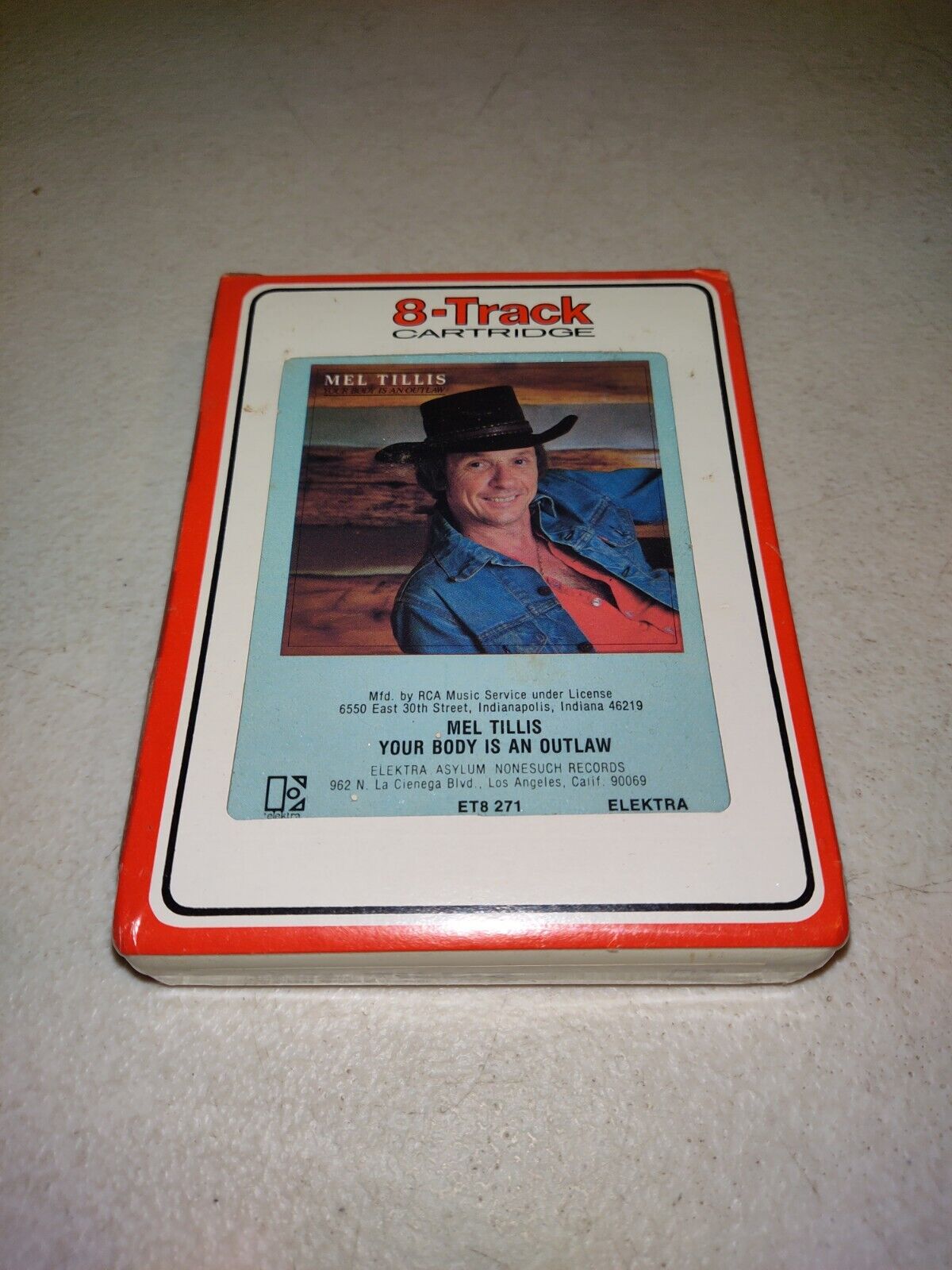 ✅ 1980 MEL TILLIS Your Body Is An Outlaw 8 Track Cartridge Tape NEW ET8 271