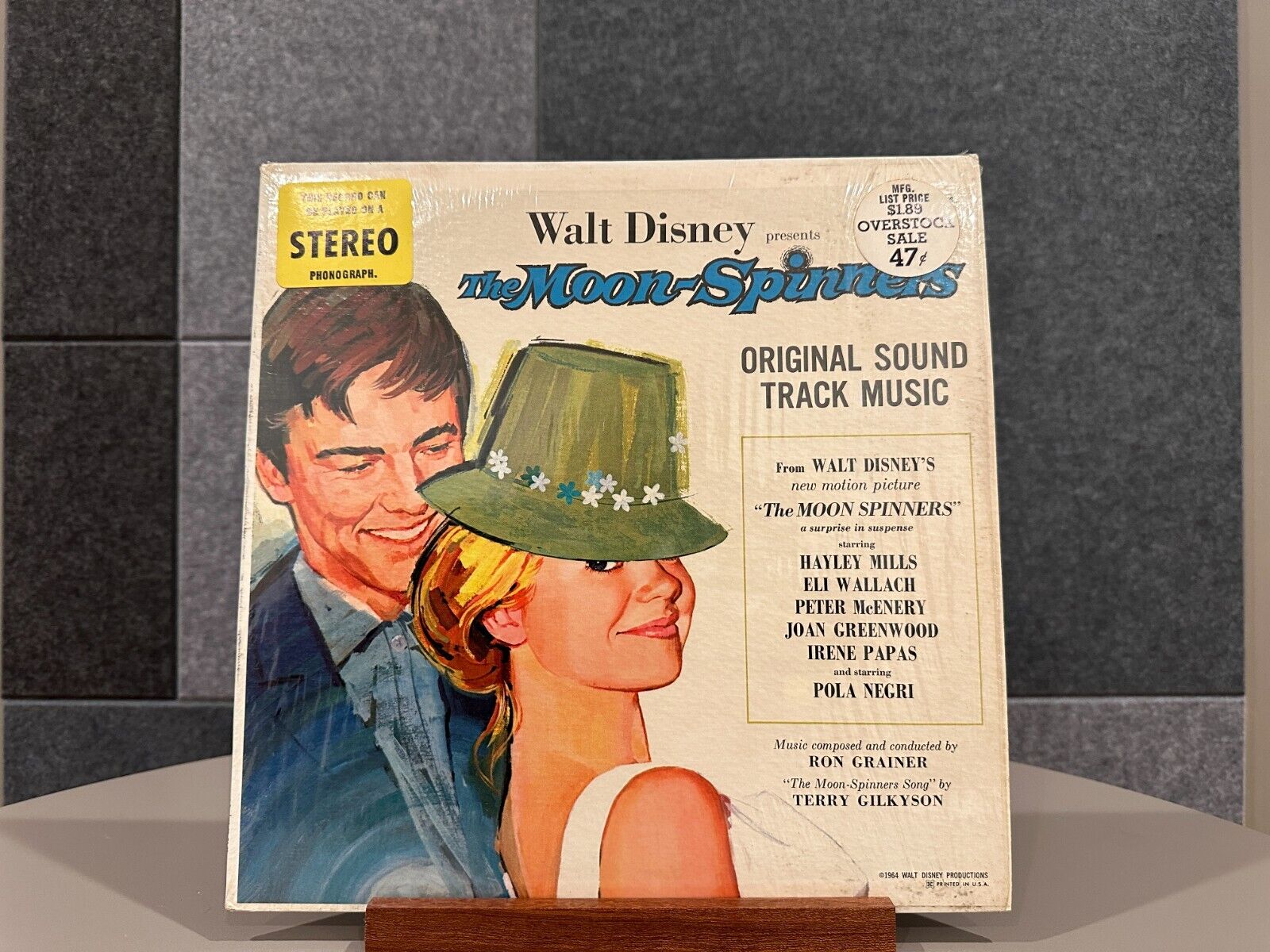 RARE -Walt Disney The Moon Spinners Soundtrack 1964 BV-3323 Vinyl LP Buena Vista