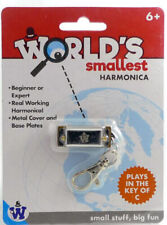 World's Smallest Harmonica Keychain Assorted Colors Westminster 40385 picture