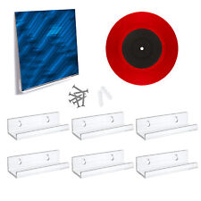 1/6Pcs Laurensory Vinyl Record Shelf Wall Mount, 6 Pack Clear Acrylic Album   picture