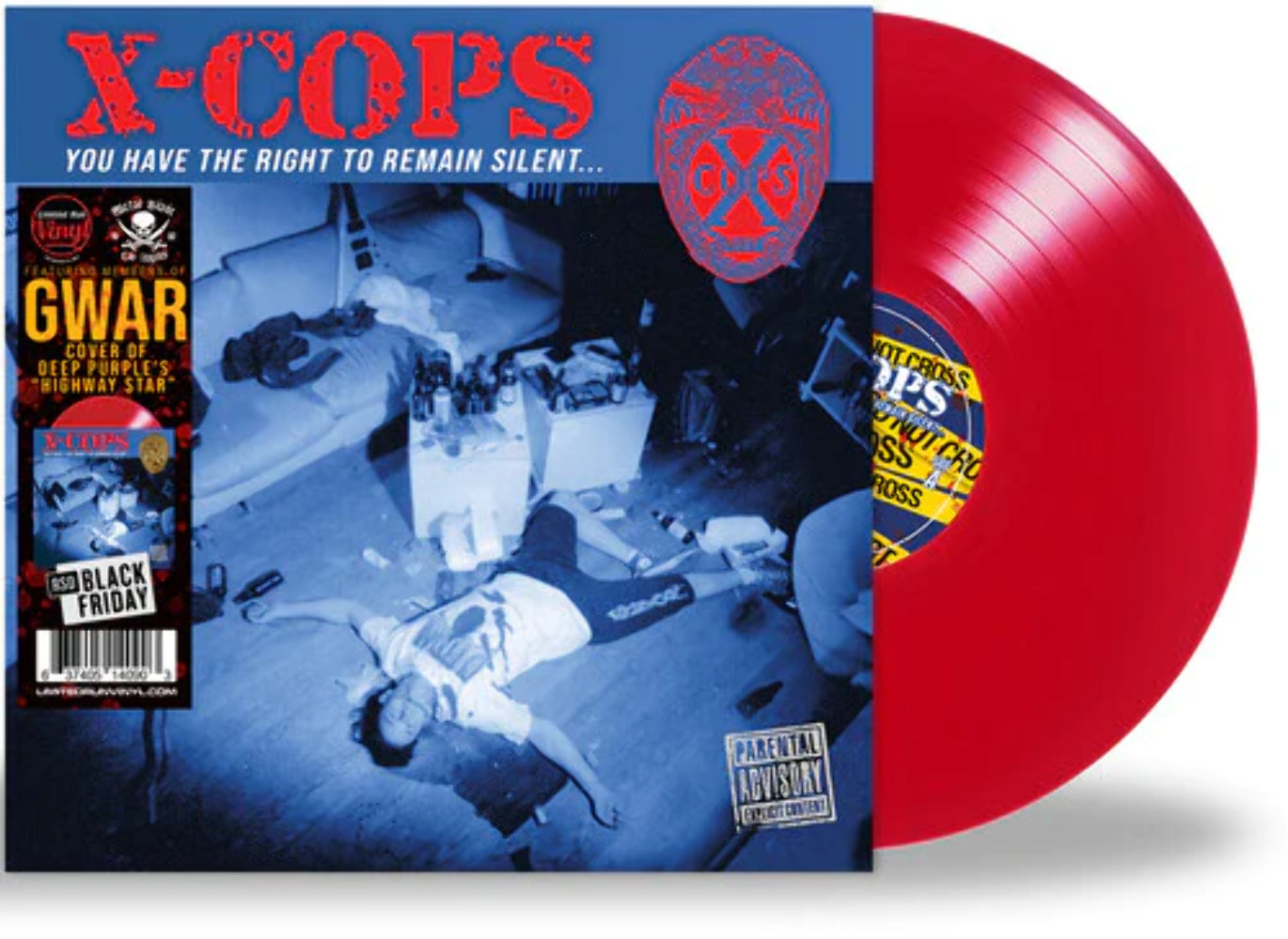 X-Cops - You Have The Right To Remain Silent [Red Vinyl] NEW Vinyl